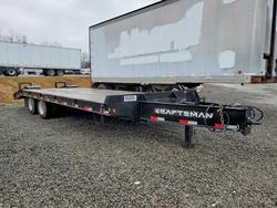 Salvage trucks for sale at West Mifflin, PA auction: 2024 Kraftsman HP-40 20 Equipment Trailer
