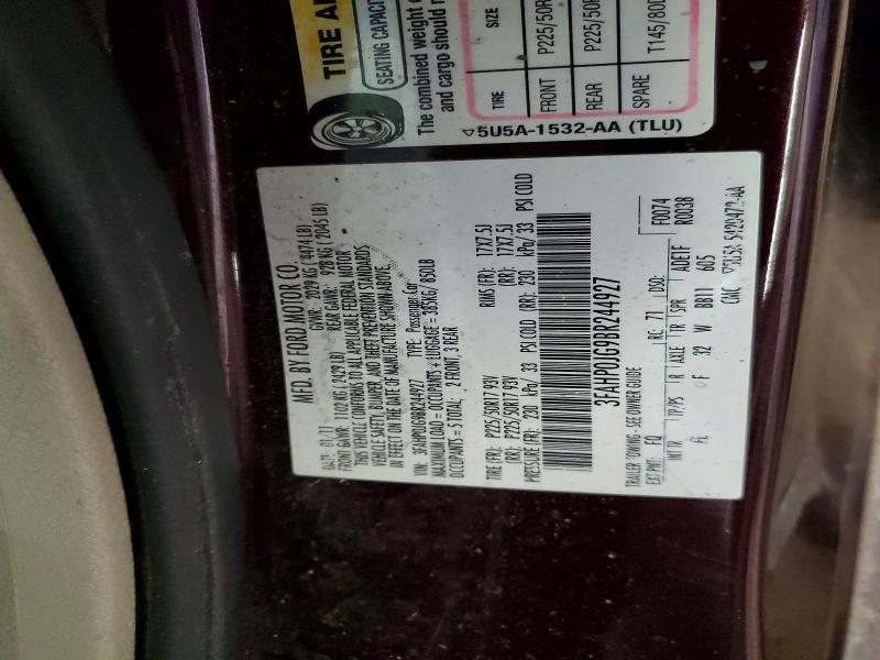 2011 Ford Fusion sel