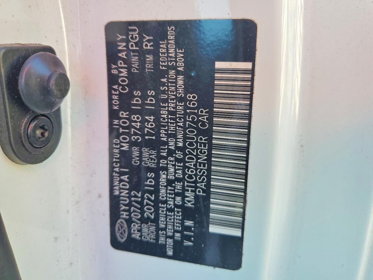 2012 Hyundai Veloster