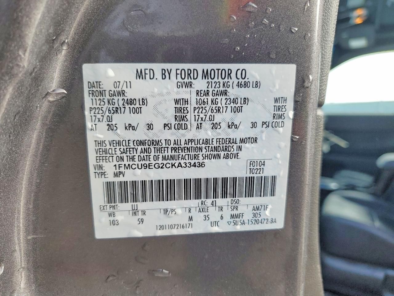 2012 Ford Escape Limited