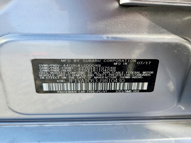 2018 Subaru Wrx Premium