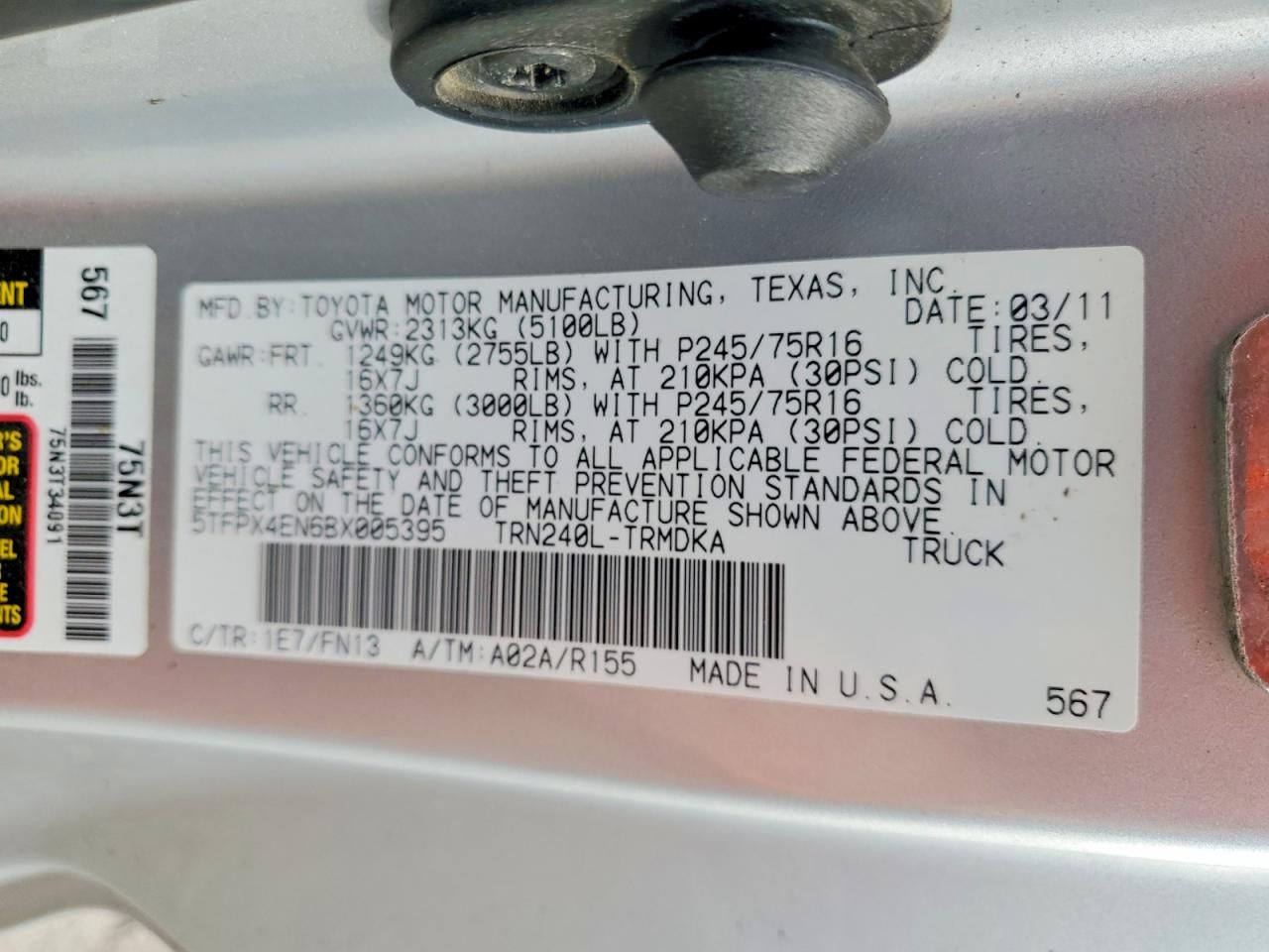 2011 Toyota Tacoma