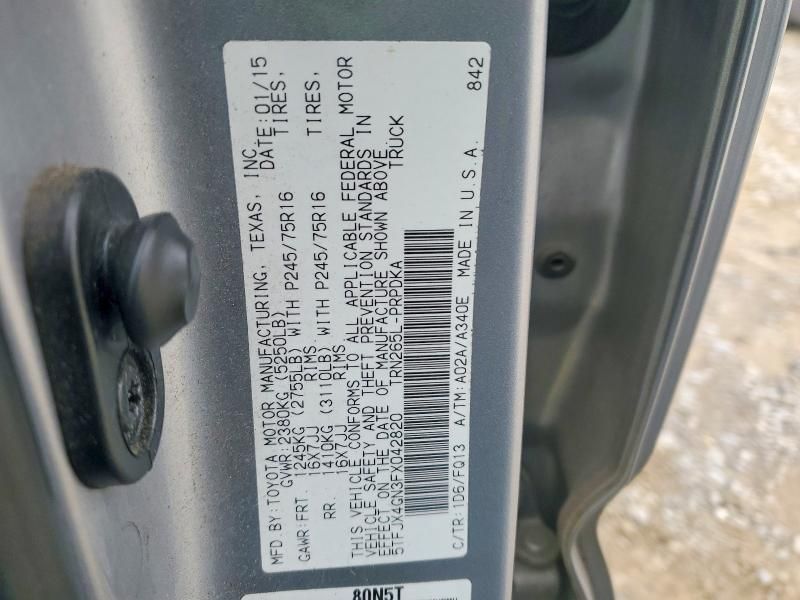 2015 Toyota Tacoma Double cab Prerunner