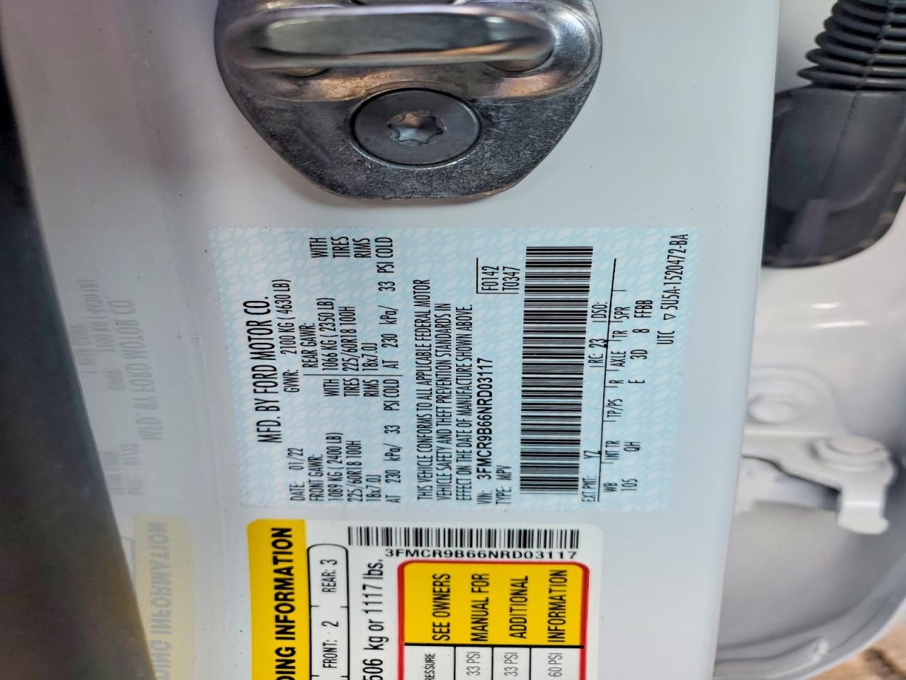 2022 Ford Bronco Sport big Bend