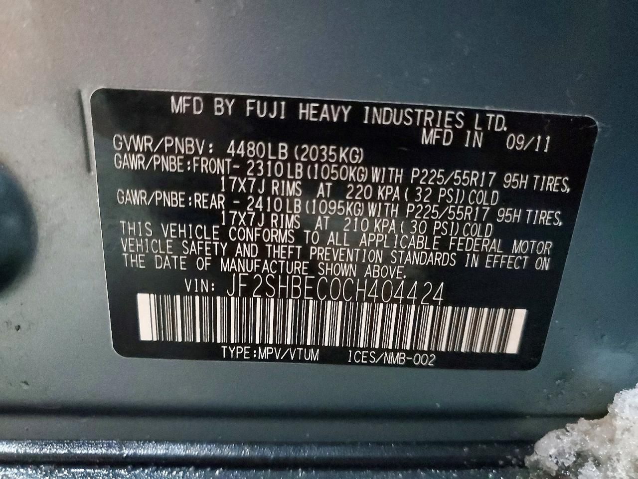 2012 Subaru Forester Limited