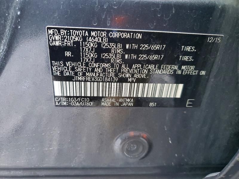 2016 Toyota Rav4 xle