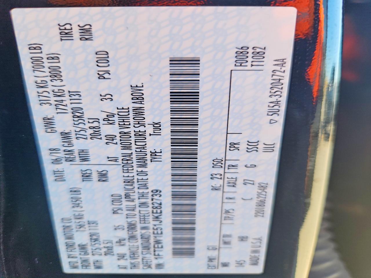 2018 Ford F150 Supercrew