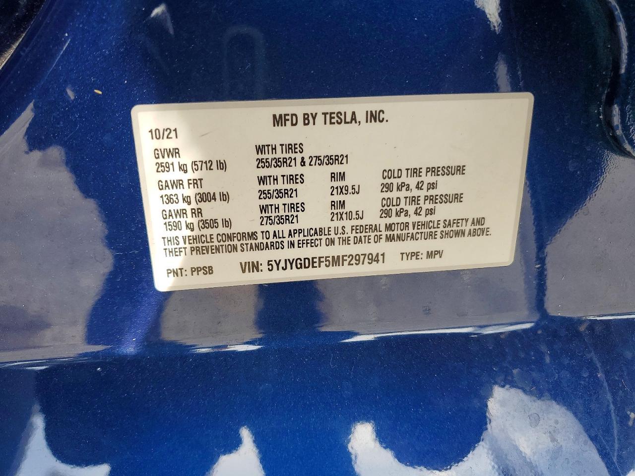 2021 Tesla Model y