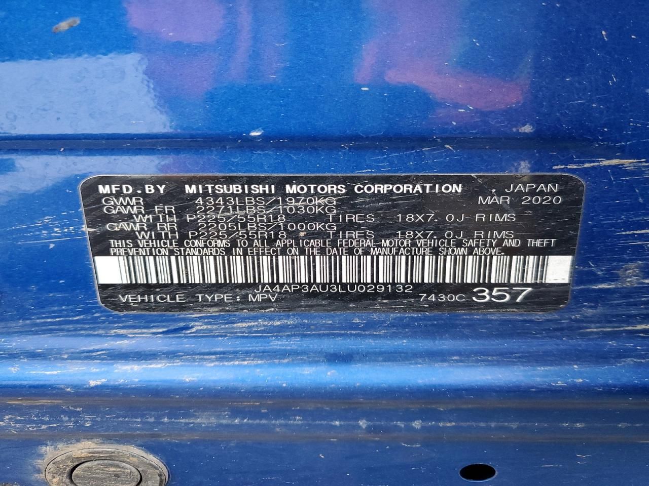 2020 Mitsubishi Outlander Sport es