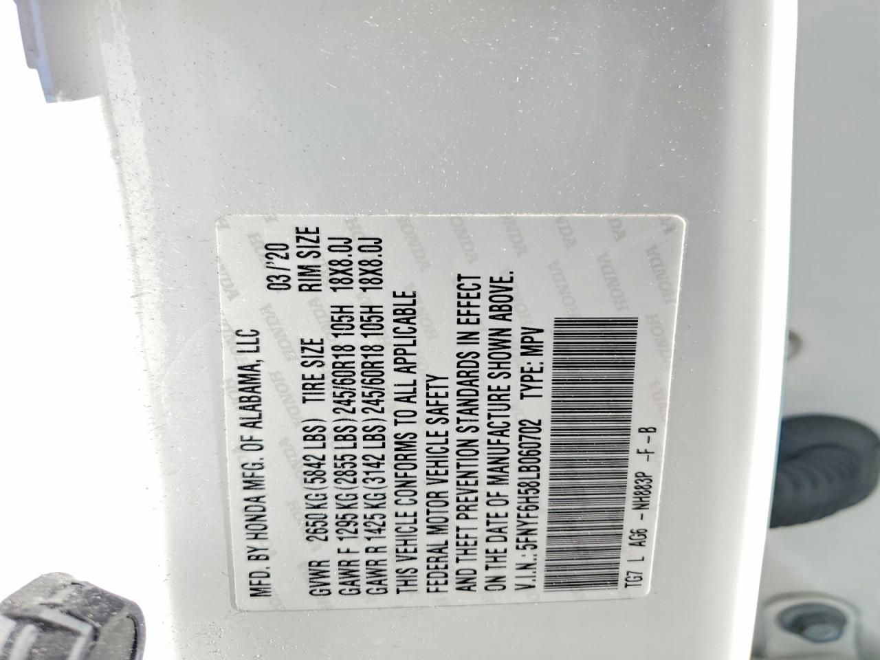 2020 Honda Pilot exl