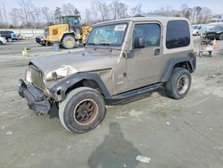 Jeep Wrangler salvage cars for sale: 2003 Jeep Wrangler / tj Sahara