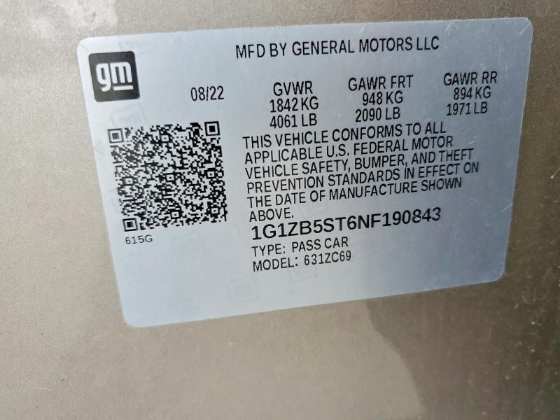 2022 Chevrolet Malibu ls