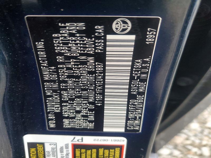 2014 Toyota Camry se