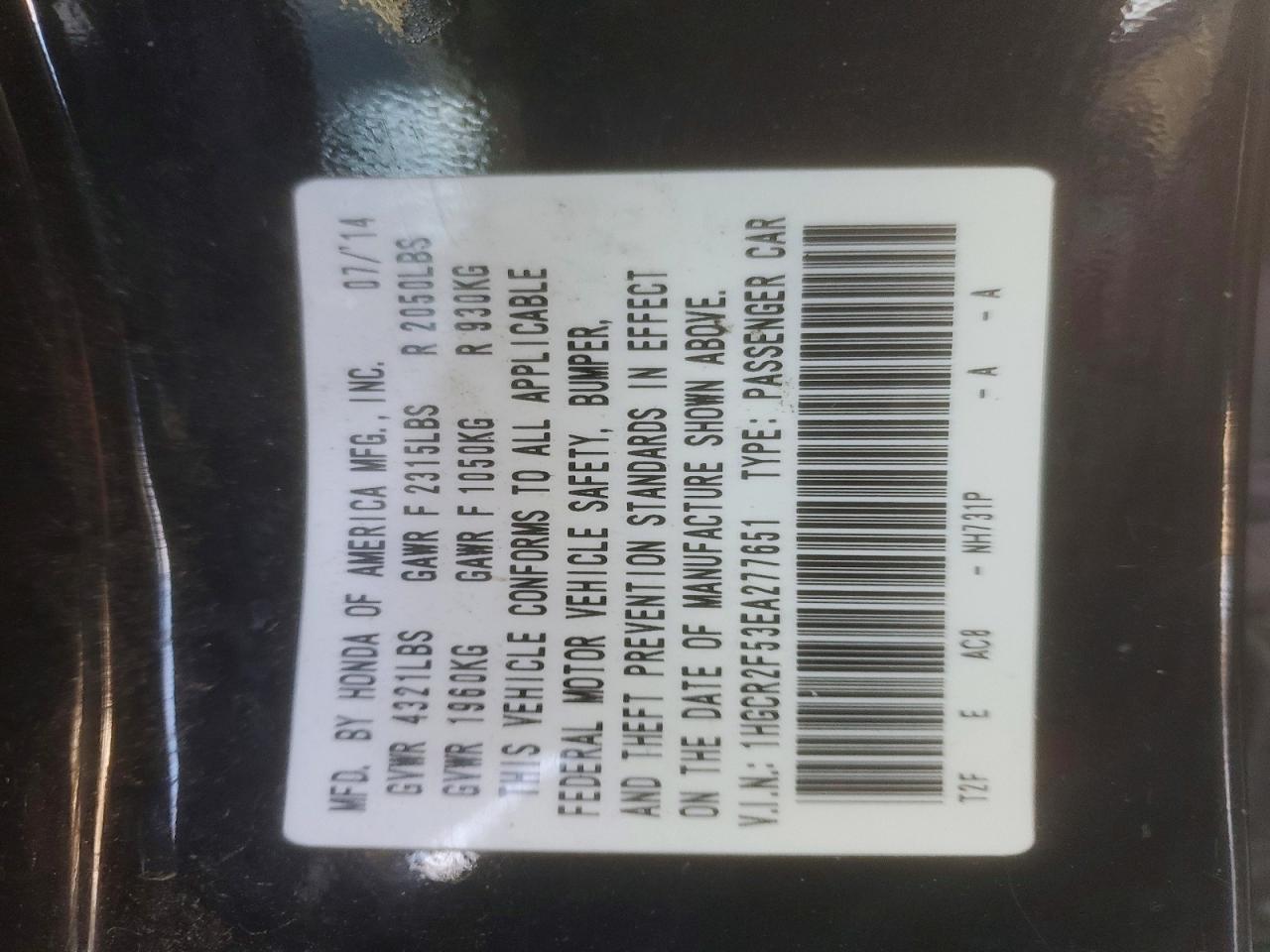 2014 Honda Accord Sport