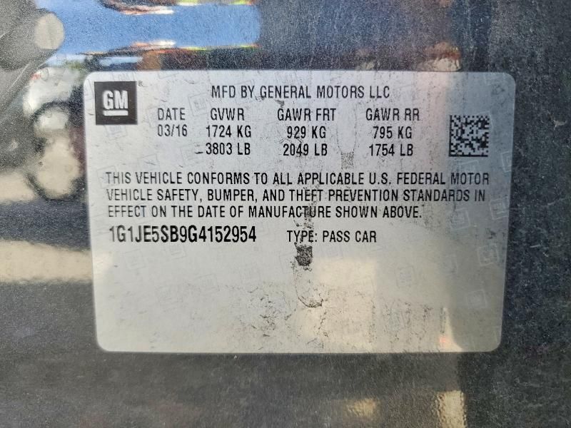 2016 Chevrolet Sonic ltz