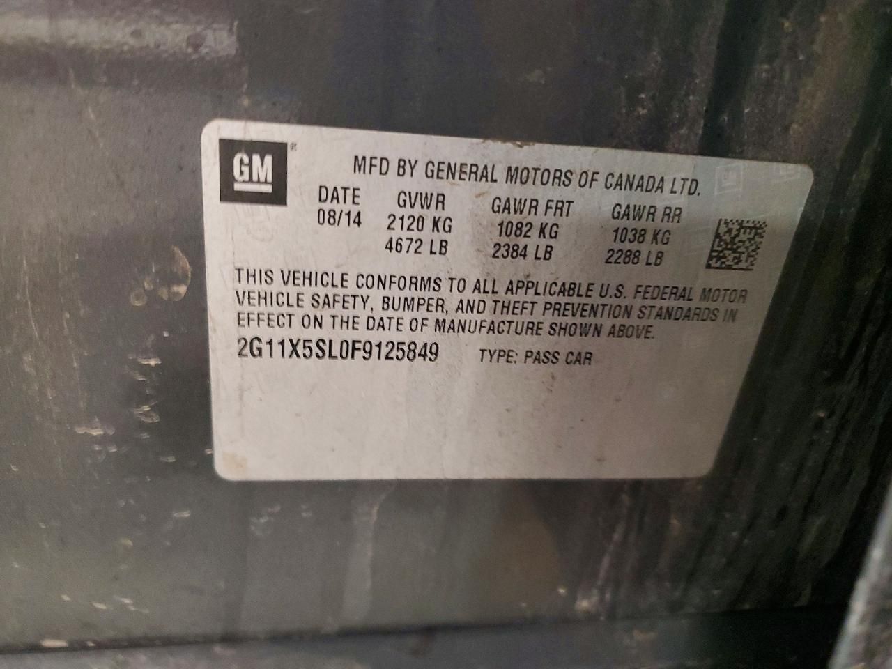 2015 Chevrolet Impala ls