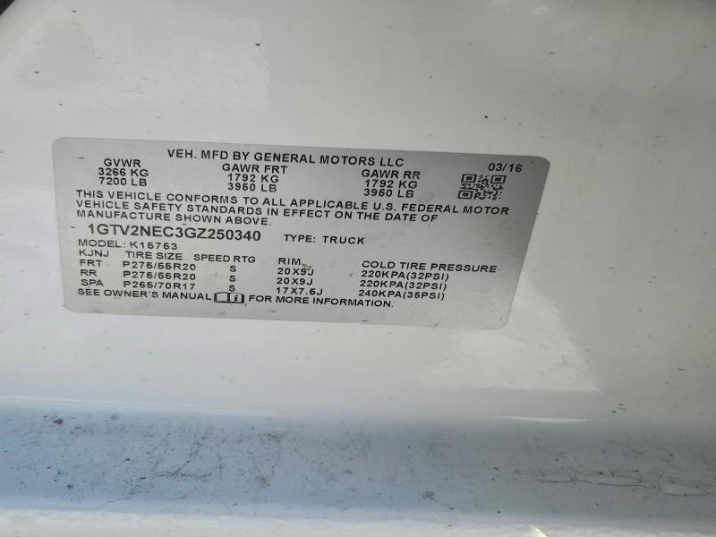 2016 GMC Sierra K1500 SLT