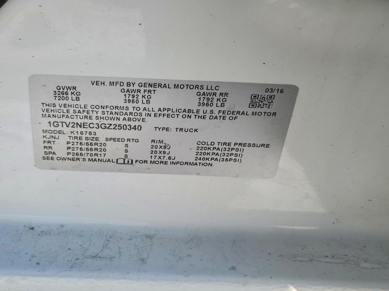 2016 GMC Sierra K1500 SLT