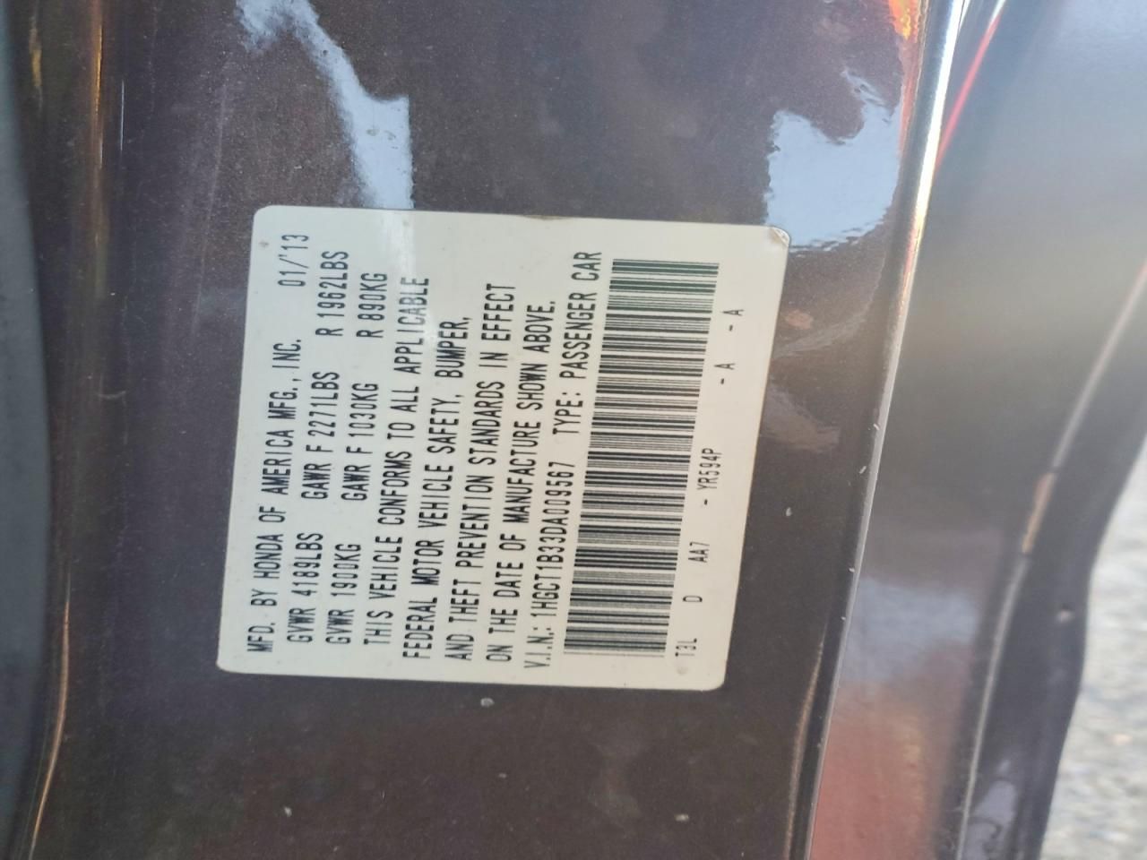 2013 Honda Accord Lx-s