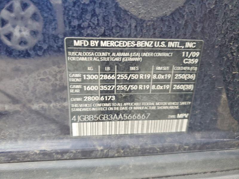 2010 Mercedes-Benz Ml 350