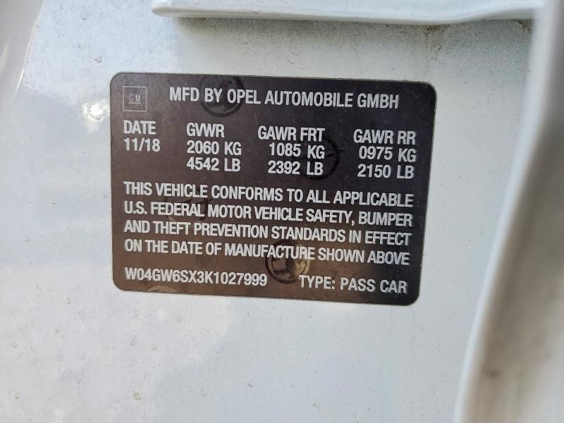 2019 Buick Regal Avenir