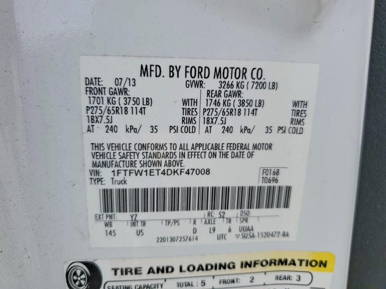 2013 Ford F150 Supercrew