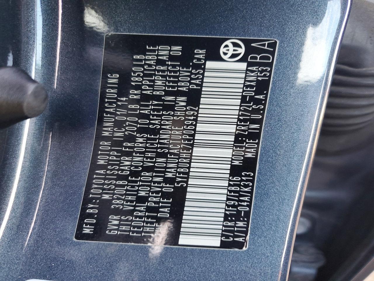 2014 Toyota Corolla l