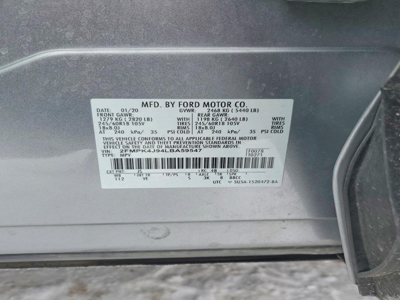 2020 Ford Edge sel