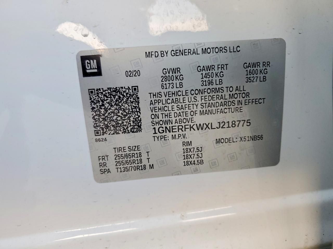 2020 Chevrolet Traverse ls