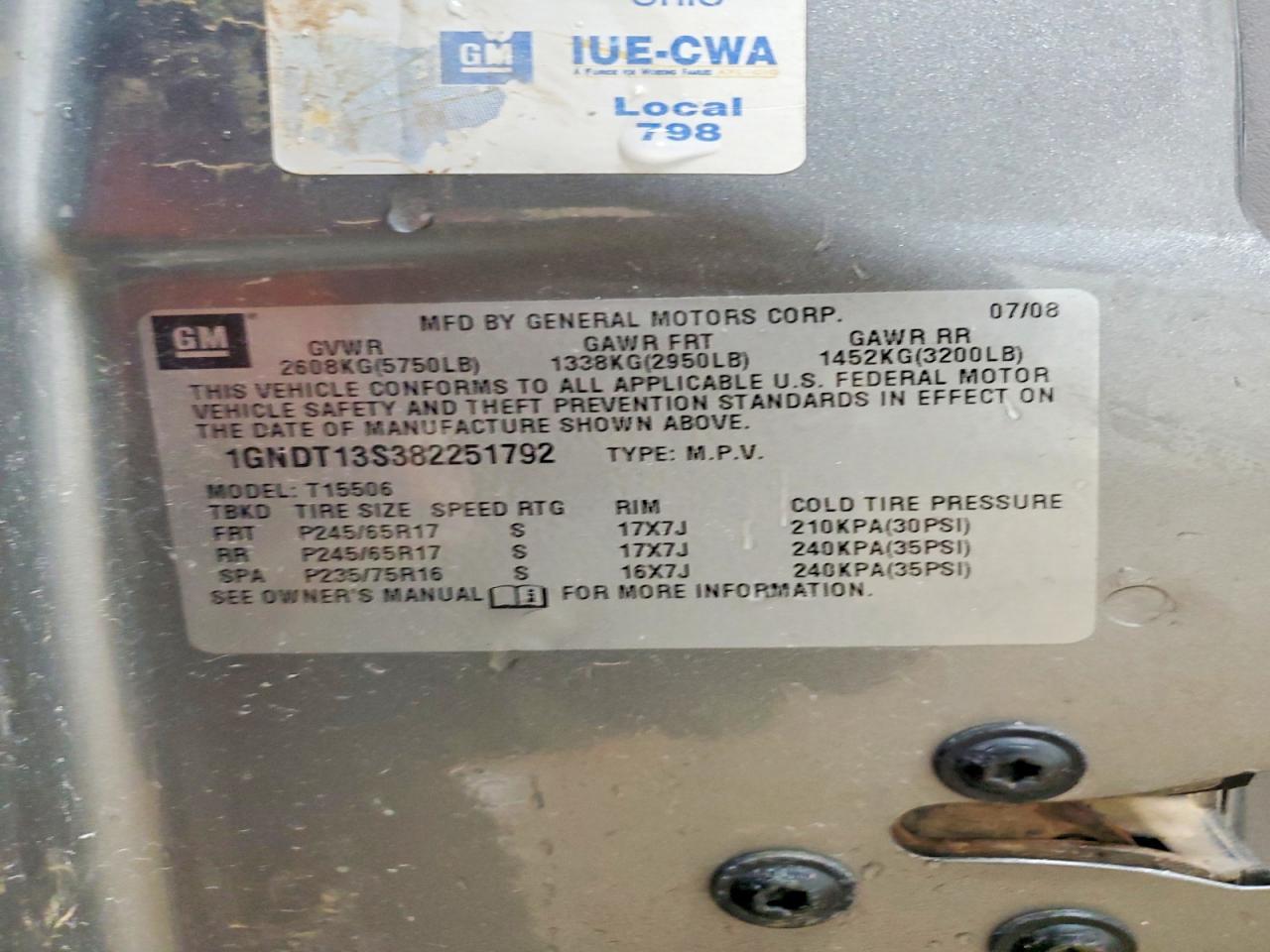 2008 Chevrolet Trailblazer ls