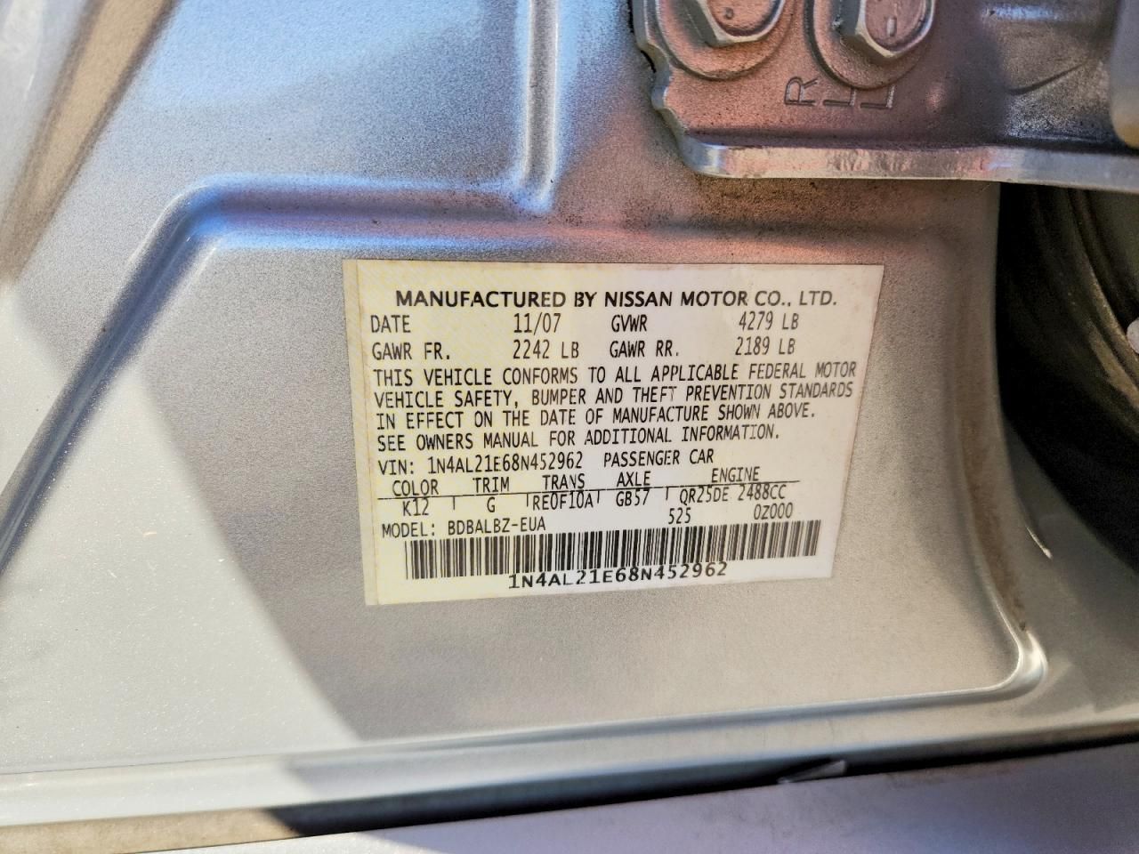 2008 Nissan Altima 2.5