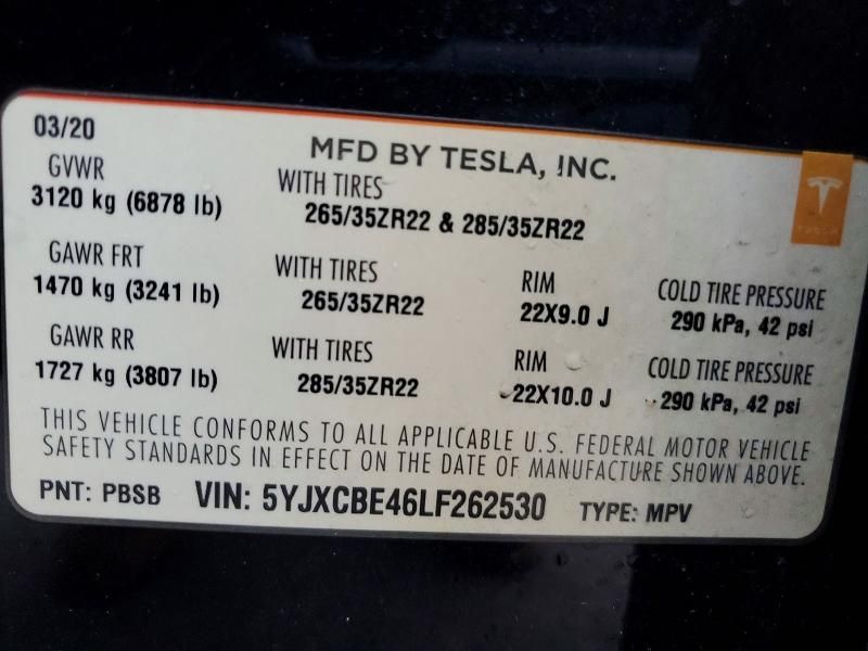 2020 Tesla Model x