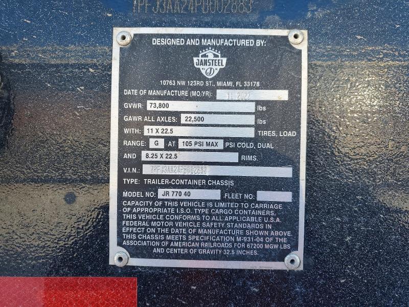 2016 Container Chassis