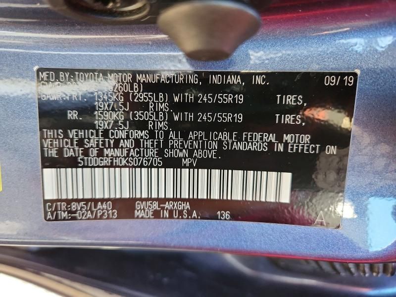 2019 Toyota Highlander Hybrid Limited