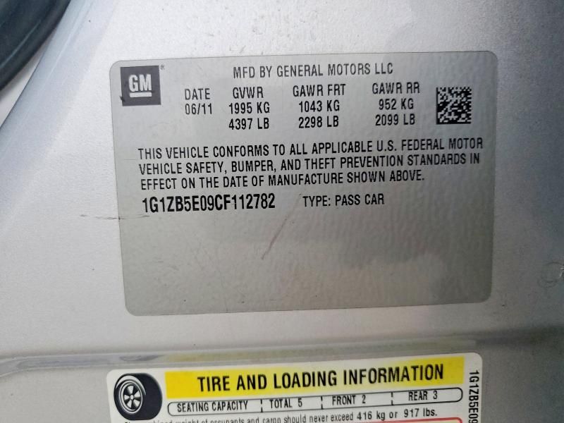 2012 Chevrolet Malibu ls