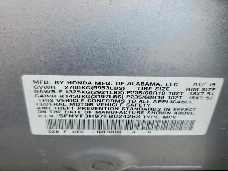 2015 Honda Pilot Touring