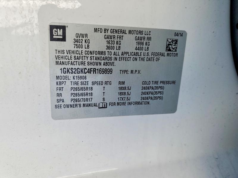 2015 GMC Yukon xl K1500 sle