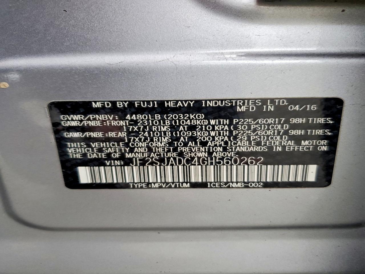 2016 Subaru Forester 2.5i Premium