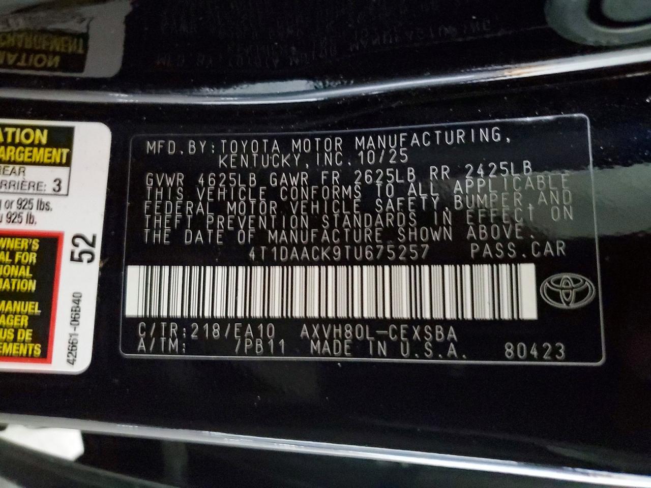 2026 Toyota Camry xse