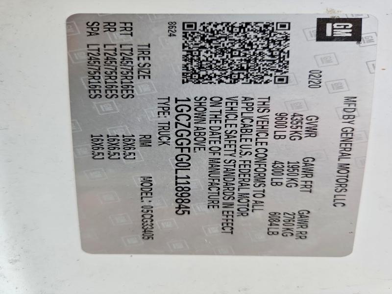 2020 Chevrolet Express G3500 Utility / Service Van