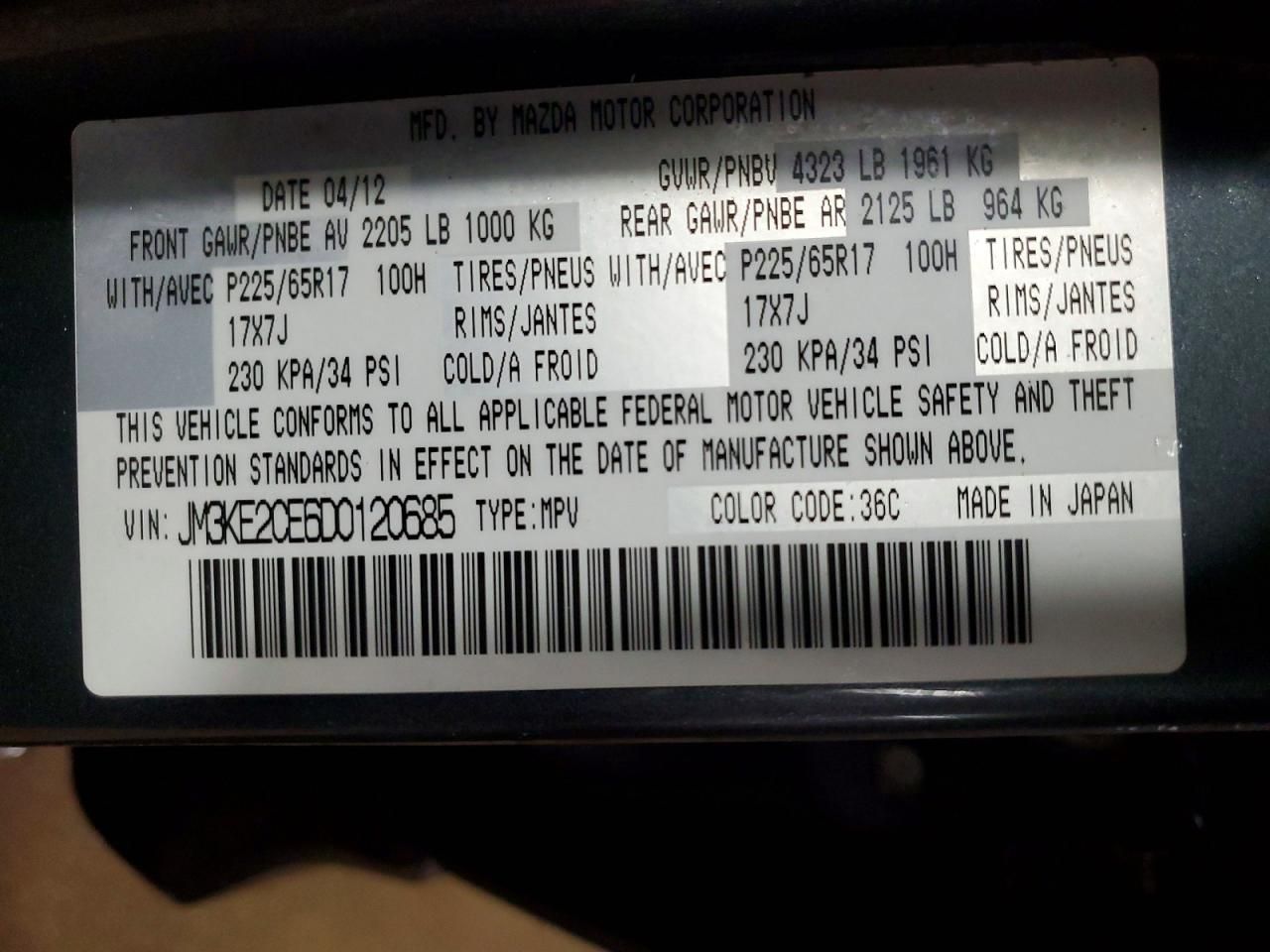 2013 Mazda Cx-5 Touring