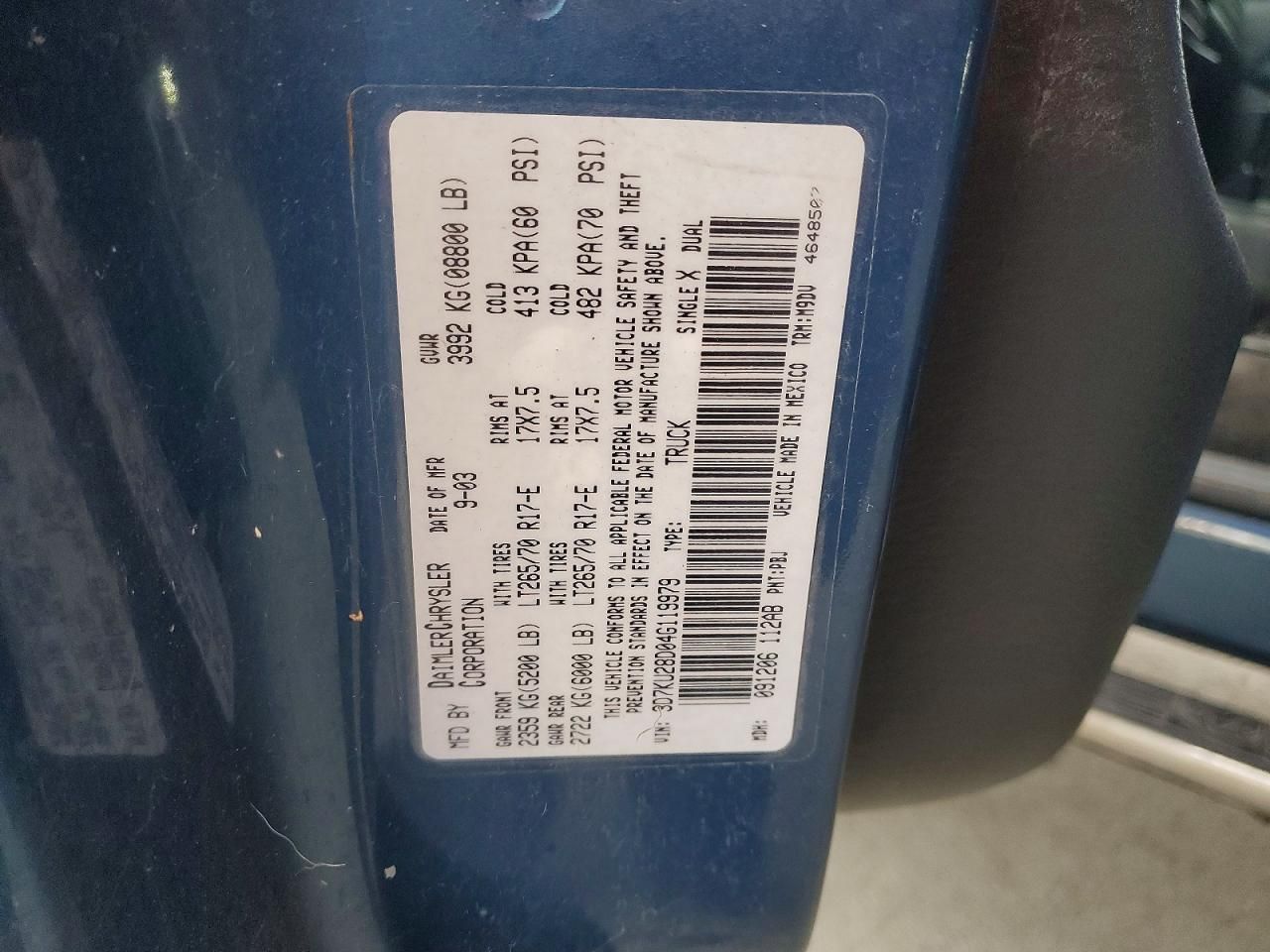 2004 Dodge RAM 2500 ST