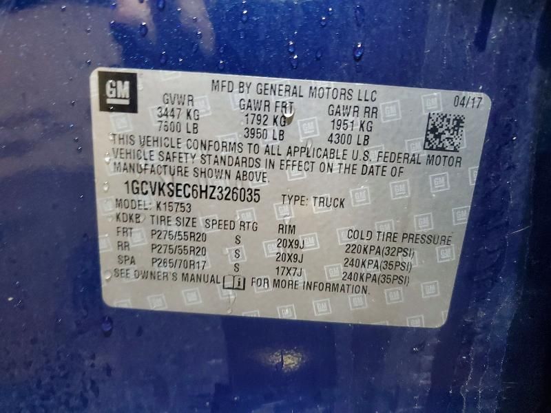 2017 Chevrolet Silverado K1500 ltz