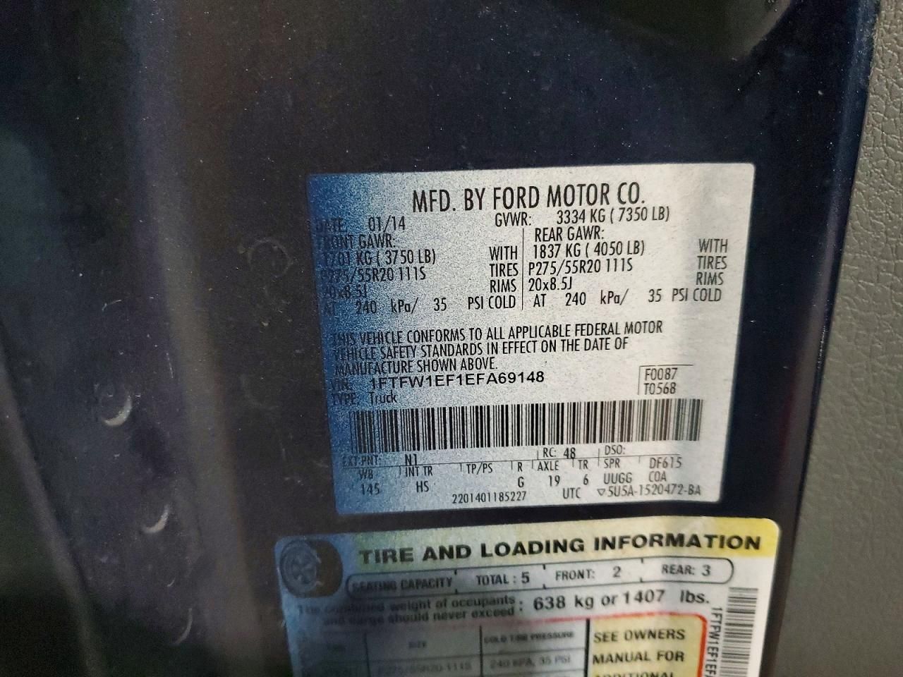 2014 Ford F150 Supercrew