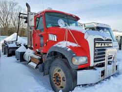 Salvage trucks for sale at Assonet, MA auction: 2009 Mack GU713 ROLL-OFF Container Truck