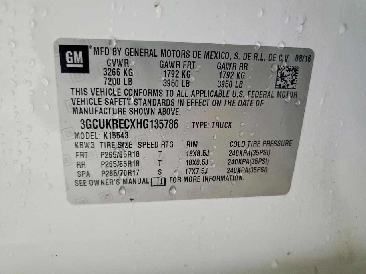 2017 Chevrolet Silverado K1500 LT