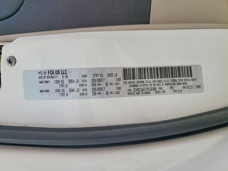 2018 Chrysler Pacifica Touring l