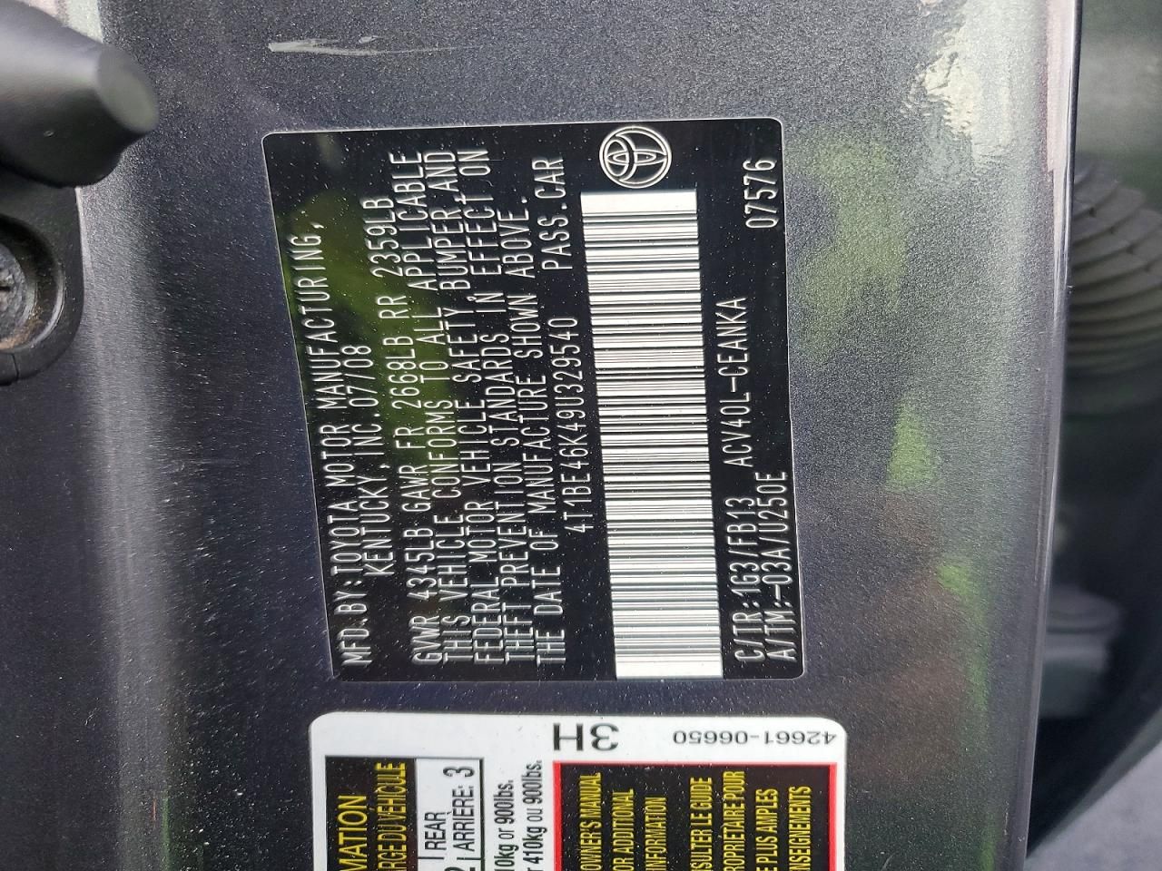 2009 Toyota Camry Base