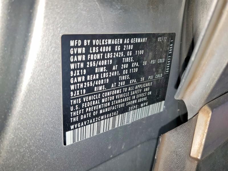 2012 Volkswagen Tiguan s