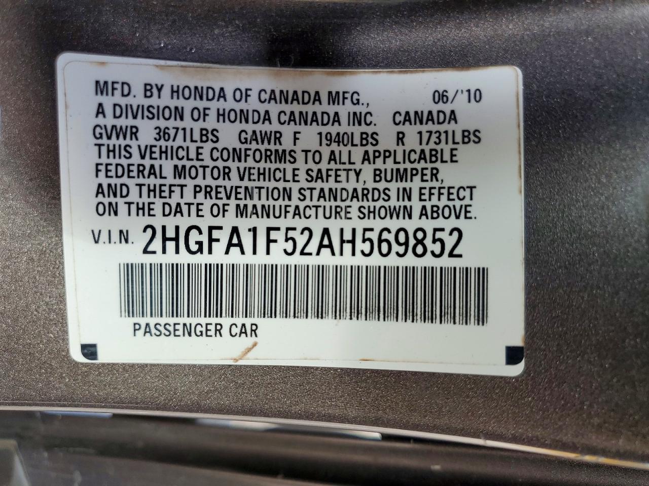 2010 Honda Civic lx
